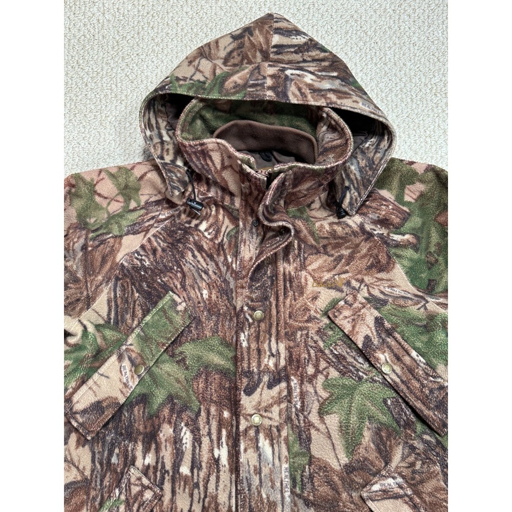 Vtg Cabelas Whitetail Clothing Jacket Mens M Camo Goretex Fleece Hooded Coat USA - Picture 13 of 16